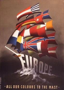 Poster van het Marshall plan