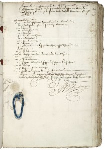 Lijst van goederen voor inkoop van slaven, 1688
