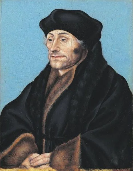 Portret van Desiderius Erasmus - Lucas Cranach de Oude, ca. 1530-1536 (Boijmans Van Beuningen)