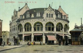 Ansichtkaart station Hofplein, ca. 1910