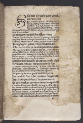 Alexander de Villa Dei, Doctrinale, 1489 - Koninklijke Bibliotheek