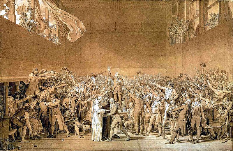 De ‘Eed op de kaatsbaan’ - Jacques-Louis David, 1791