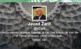 Twitter-account van Javad Zarif