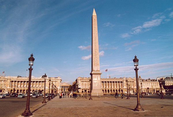 Place de la Révolution in Parijs, nu 'Place de la Concorde' - Foto: CC - Patrick Giraud