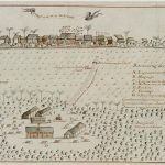 Een weglopersdorp in Suriname - Onder-luitenant Frederici, 1772 - Nationaal Archief
