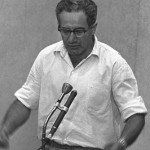 Israel Gutman tijdens het proces tegen Adolf Eichmann (Publiek Domein - wiki)