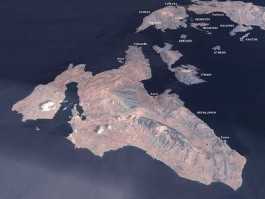 Satellietfoto van Kafelonia - NASA
