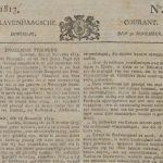 Bericht in de 's Gravenhaagsche Courant van 30 november 1813 (KB)