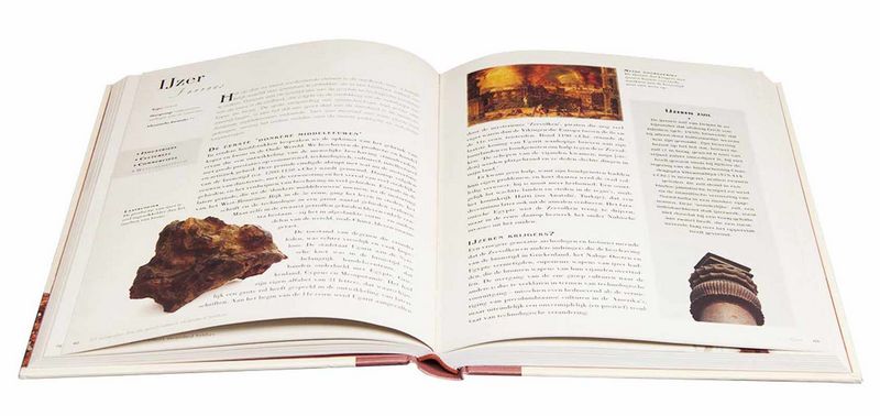 Pagina uit '50 mineralen die de geschiedenis veranderd hebben' - Afb: Librero