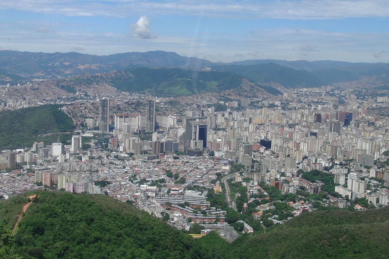 Uitzicht op Caracas
