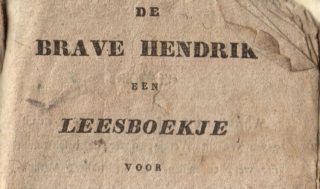 Detail van het boekje 'Brave Hendrik'