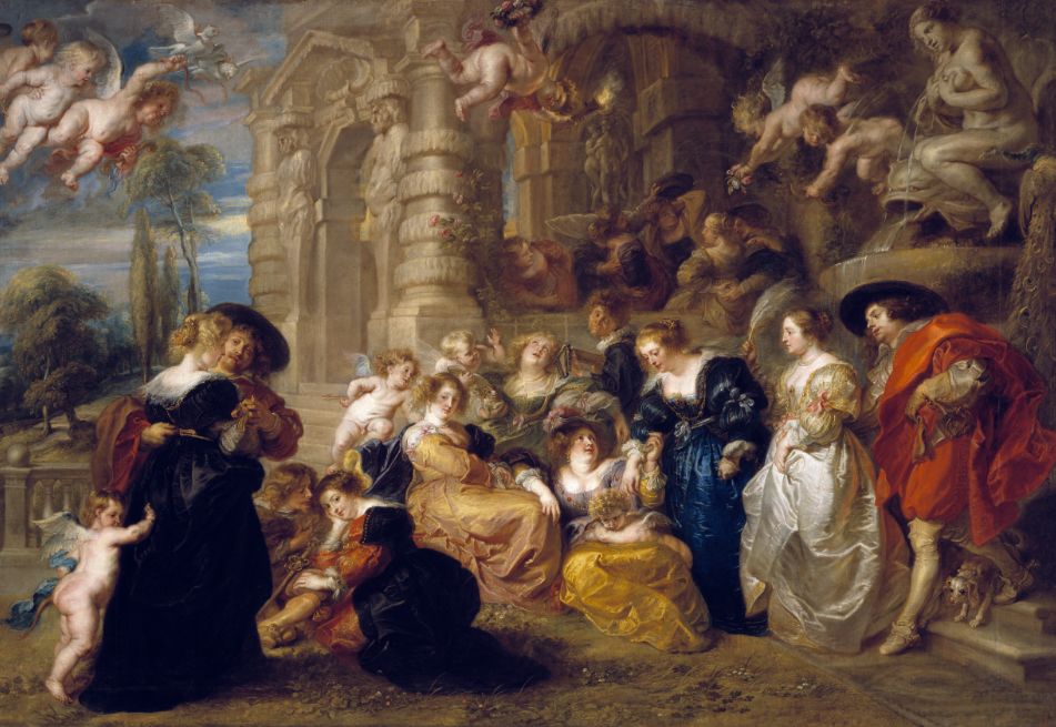 De liefdestuin - Peter Paul Rubens, ca. 1633 (Madrid, Museo Nacional del Prado)