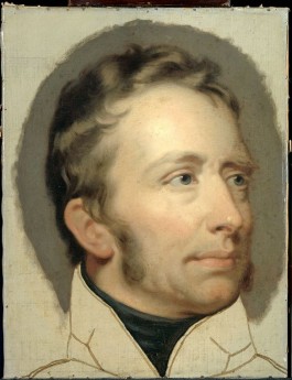 Koning Willem I (1772-1842) op een schilderij van Charklles Howard Hodges (Collectie Rijksmuseum)
