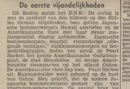 Bericht in het 'Nieuwsblad van het Noorden' van 8 december 1941