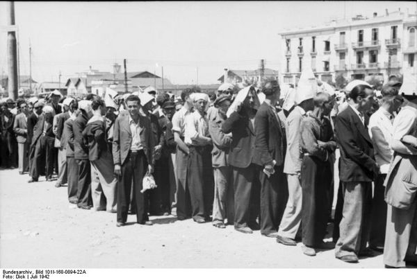 Registratie van de Joden van Thessaloniki, 1942 - Bundesarchiv