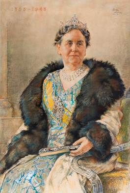 De voorstudie van het portret van koningin Wilhelmina - Willem Hofker (Teylers Musem)