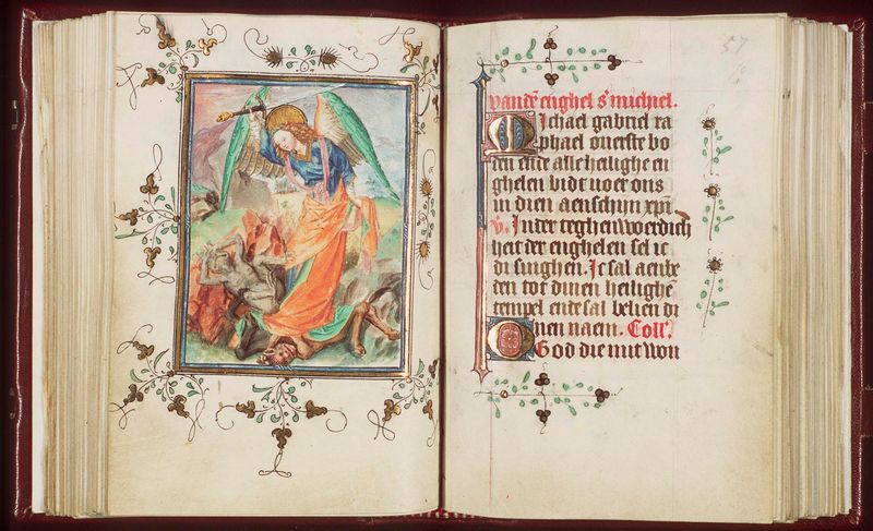 Getijden- en gebedenboek. Handschrift op perkament. Noordelijke Nederlanden, ca. 1438