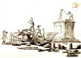 Vernieling van het standbeeld van Lodewijk XIV in Parijs (1792)