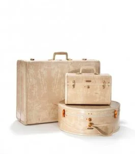Lichtgewicht koffer, beauty case en hoedendoos. Samsonite, V.S., 20ste eeuw, jaren ’50.