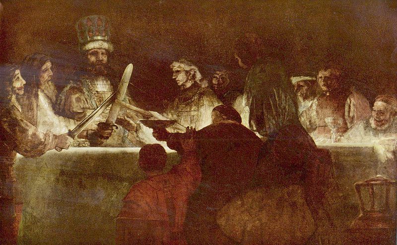 De samenzwering van de Bataven onder Claudius Civilis - Rembrandt van Rijn