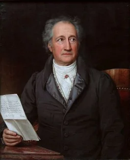 Johann Wolfgang von Goethe  in 1828, door Joseph Karl Stieler