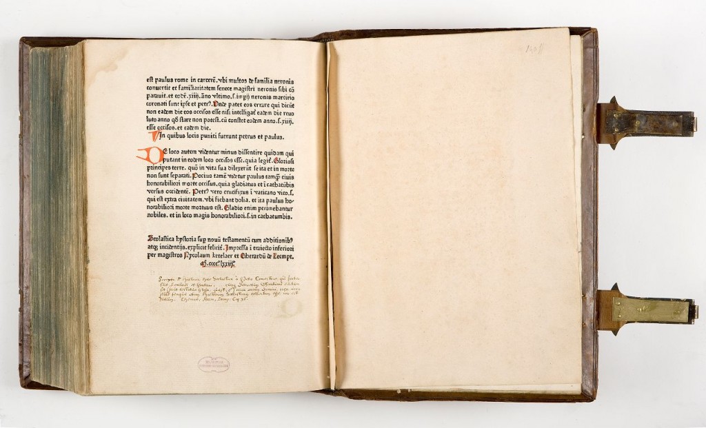 Historia scholastica, 1473 (Meermanno, MMW C 52.2)