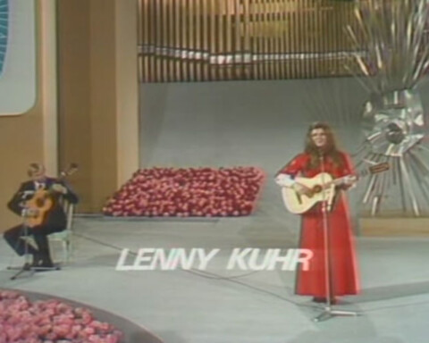 Lenny Kuhr tijdens het Songfestival van 1969