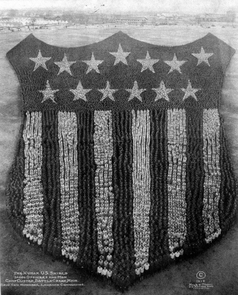 The Human US Shield - Arthur Mole, 1918