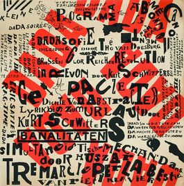 Theo van Doesburg - affiche voor Dada-Soiree, 1922