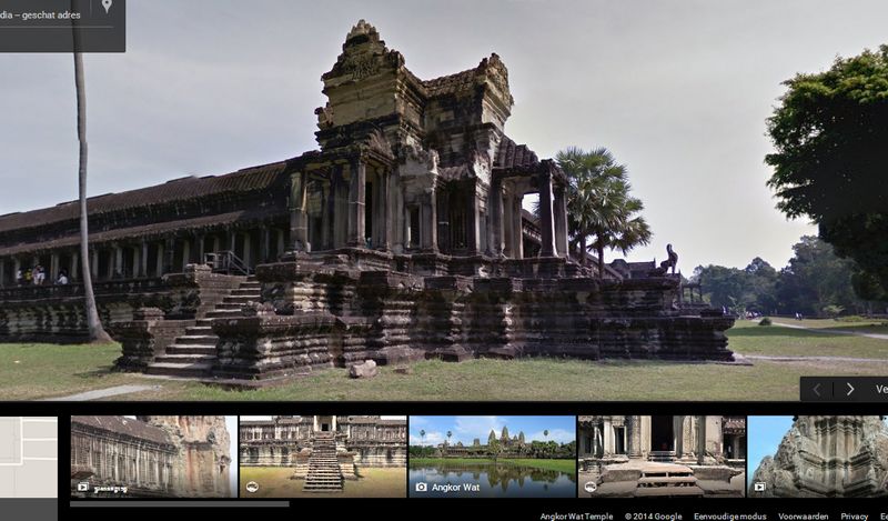Angkor Wat op Google Street View