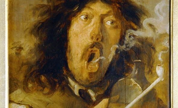 De drinkende roker - Joos van Craesbeeck (17e eeuw)