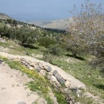 De helling van Gadara naar het Meer van Tiberias