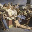 Met zijn laatste adem meldt Feidippides in Athene de overwinning op de Perzen bij Marathon (Luc-Olivier Merson, 1869)