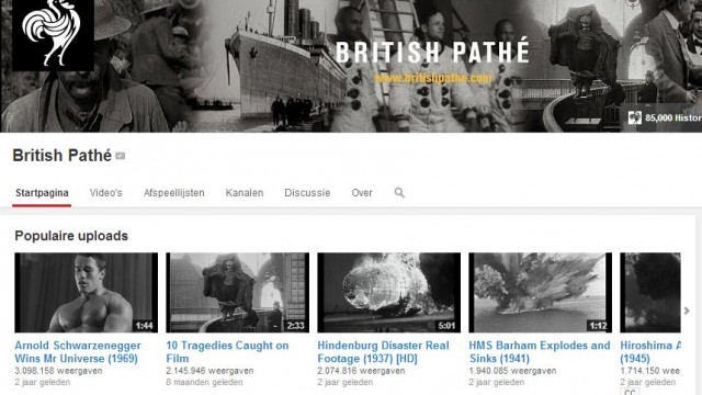 Pathé zet enorm historische archief op YouTube