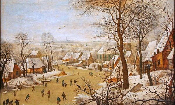 Pieter Brueghel de Jonge - Winterlandschap met vogelval, 1631