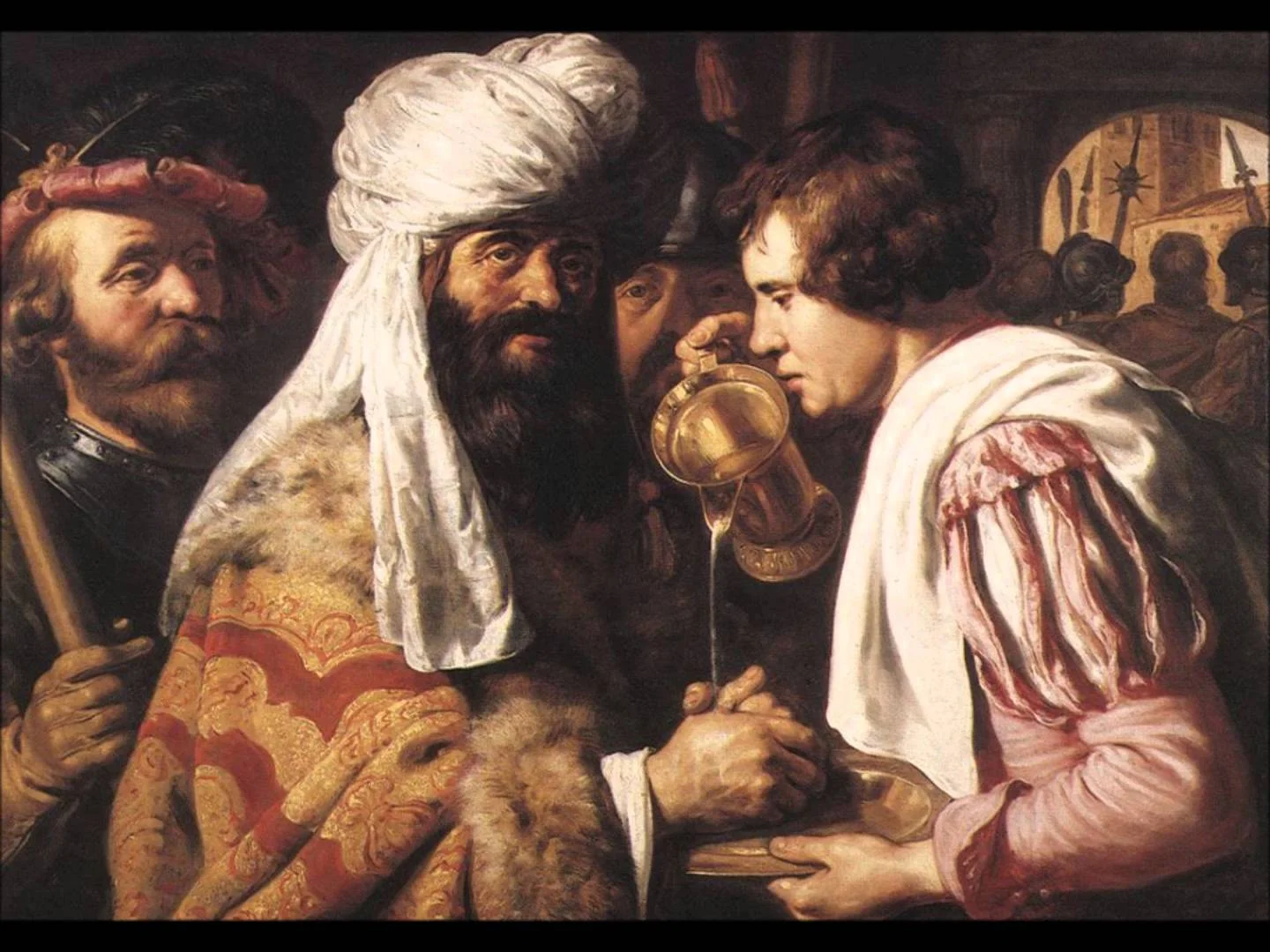 Pilatus wast zijn handen in onschuld - Jan Lievens, ca. 1624 (Lakenhal)