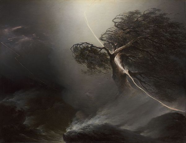 Maksim Vorobjov, Eik gespleten door een bliksemschicht (De storm), 1842. Collectie Tretjakov Galerij, Moskou