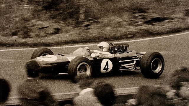 Jack Brabham op de Nürburgring, 1965
