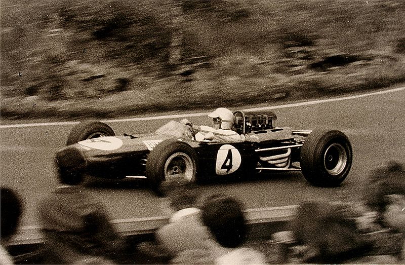 Jack Brabham op de Nürburgring, 1965