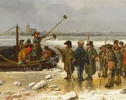 Detail van het schilderij van Pieter Gerardus van Os