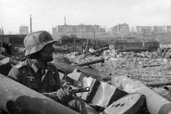 Duitse officier bij Stalingrad