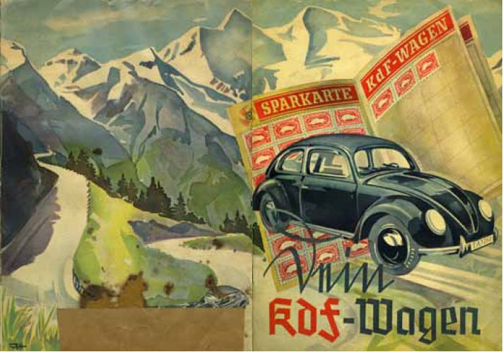 Folder voor de Volkswagen of KdF-Wagen uit 1938.