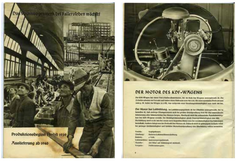 Folder voor de Volkswagen of KdF-Wagen uit 1938.