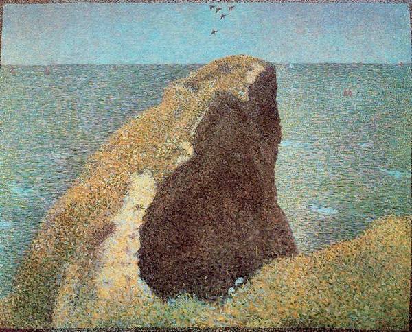 Le Bec du Hoc à Grandcamp - Georges Seurat, 1885