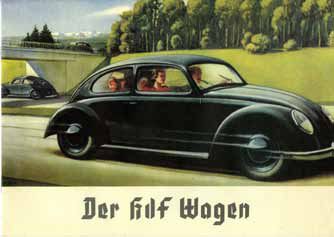 Uit een folder voor de Volkswagen of KdF-Wagen uit 1938.