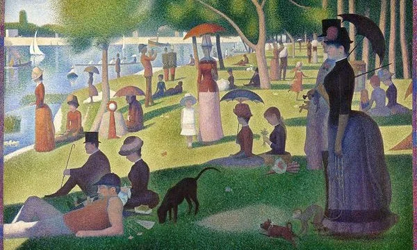 Un dimanche après-midi à l'Île de la Grande Jatte - Georges Seurat, 1884