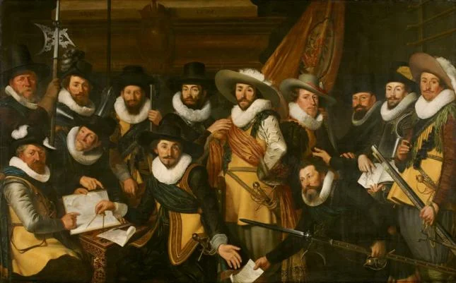 Werner Jacobsz. van den Valckert, Schutters van de compagnie van kapitein Albert Coenraetsz. Burgh en luitenant Pieter Evertsz. Hulft, 1625 (Amsterdam Museum)
