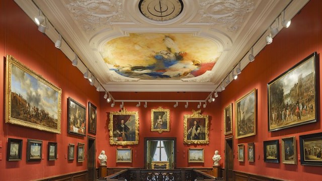 Een van de zalen van het Mauritshuis (Ivo Hoeksta- Mauritshuis)