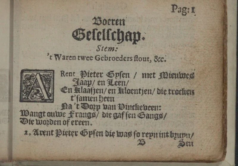 G.A. Bredero, Geestigh liedt-boecxken (1621)