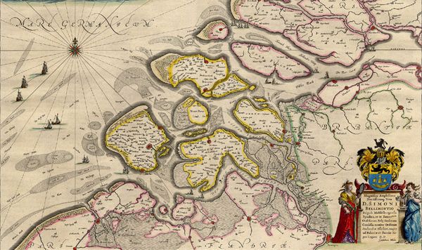 Kaart van Zeeland uit 1643 - Blaeu